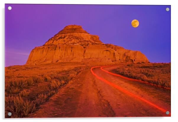 Castle Butte Acrylic by Dave Reede