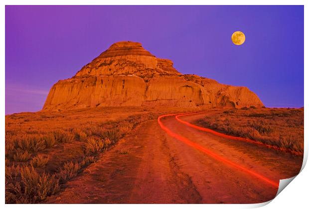 Castle Butte Print by Dave Reede