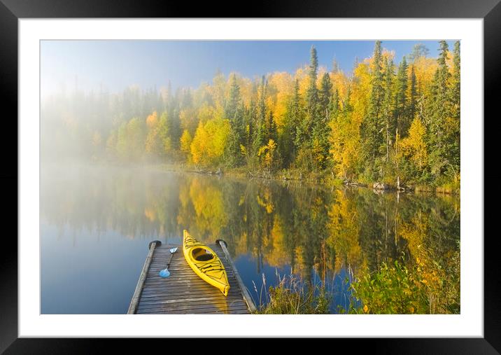 Northern Lake Framed Mounted Print by Dave Reede
