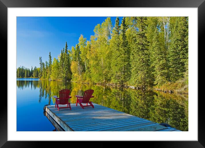 Relaxing On the Dock Framed Mounted Print by Dave Reede