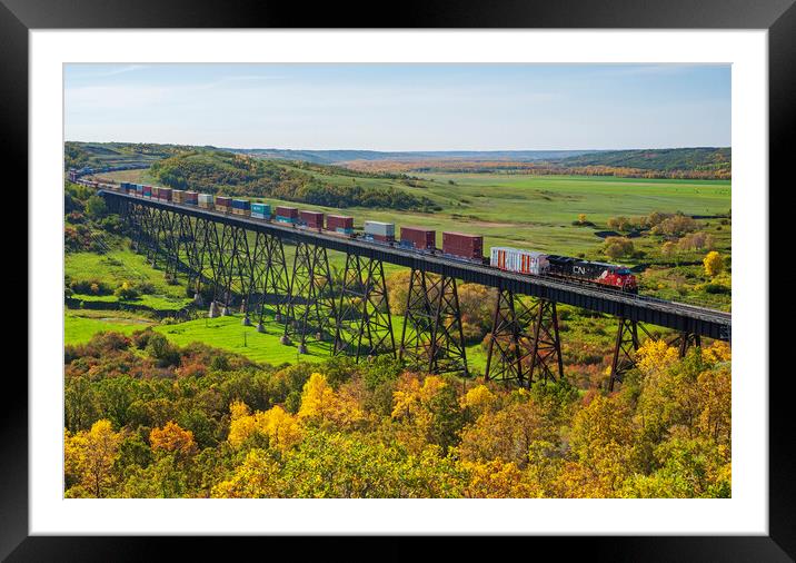 Trestle Bridge Crossing Framed Mounted Print by Dave Reede
