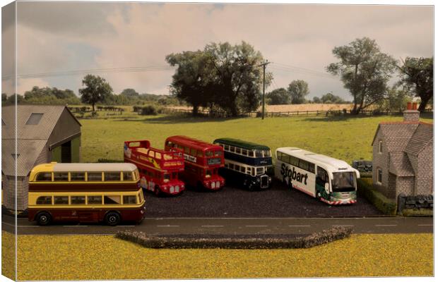 The Bus Depot 1 Canvas Print by Steve Purnell