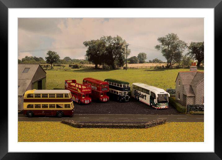 The Bus Depot 1 Framed Mounted Print by Steve Purnell