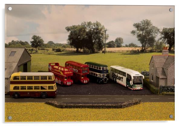 The Bus Depot 1 Acrylic by Steve Purnell