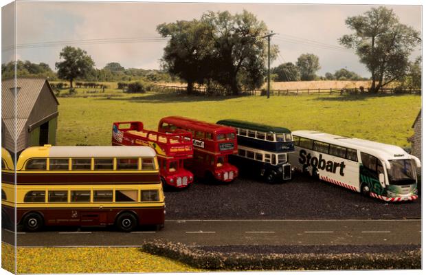 The Bus Depot 2 Canvas Print by Steve Purnell