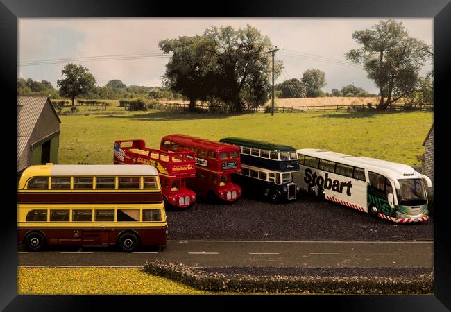 The Bus Depot 2 Framed Print by Steve Purnell