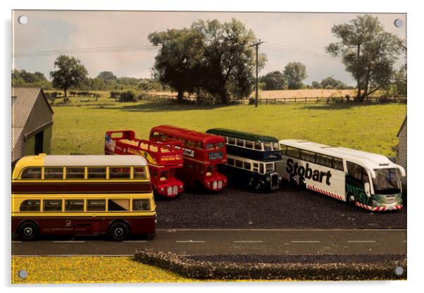 The Bus Depot 2 Acrylic by Steve Purnell
