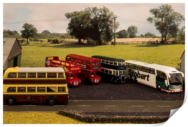 The Bus Depot 2 Print by Steve Purnell