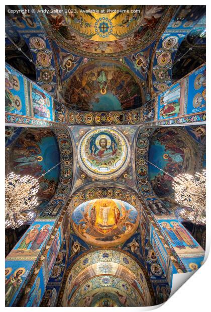 Church of the Savior on Blood Print by Andy Salter