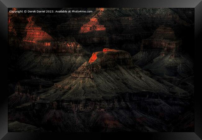 Grand Canyon National Park at sunrise Framed Print by Derek Daniel