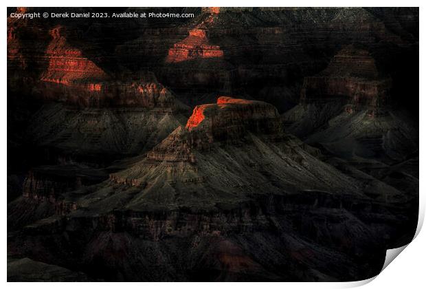 Grand Canyon National Park at sunrise Print by Derek Daniel