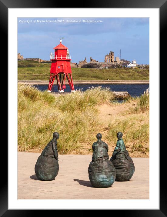 Conversation Piece South Shields Framed Mounted Print by Bryan Attewell