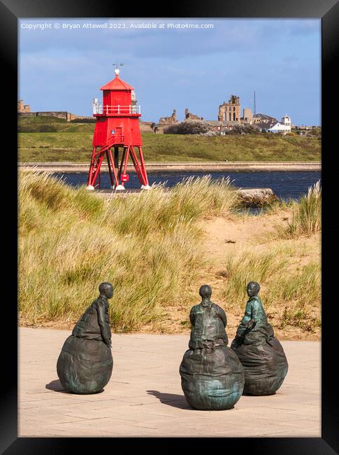 Conversation Piece South Shields Framed Print by Bryan Attewell