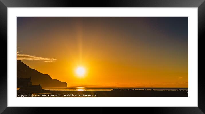 Madeiran Sunrise Framed Mounted Print by Margaret Ryan