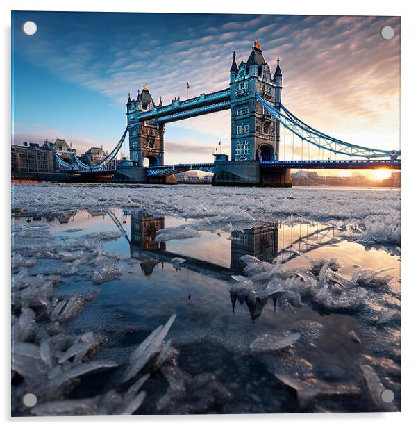 Tower Bridge  Acrylic by CC Designs