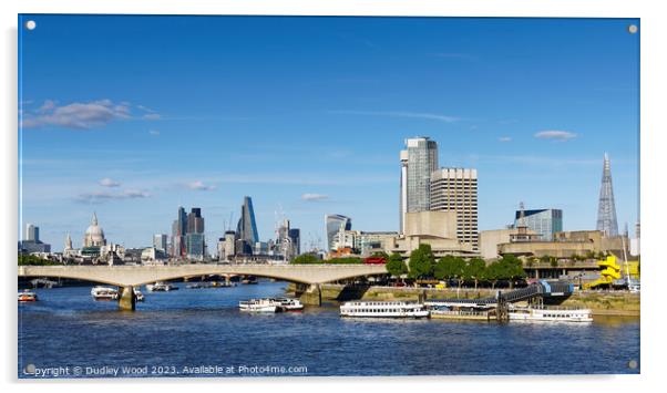 London City skyline Acrylic by Dudley Wood
