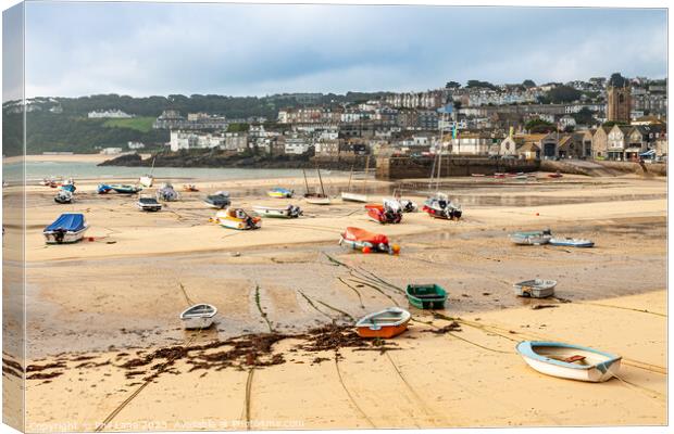 St Ives Harbour Canvas Print by Phil Lane