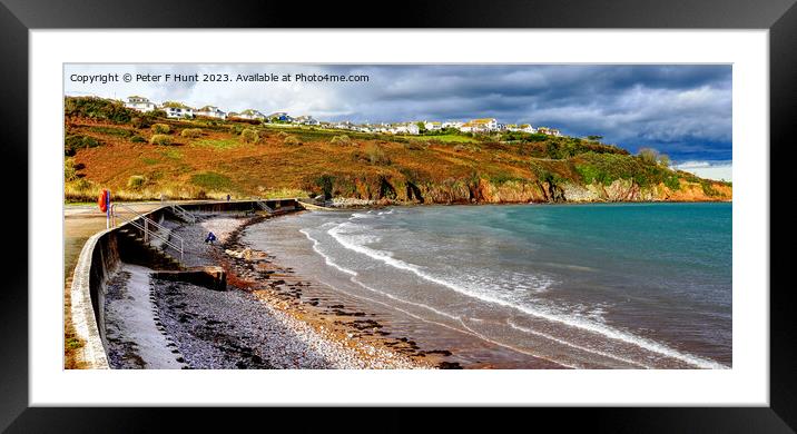 Autumn Colours At Broadsands Beach  Framed Mounted Print by Peter F Hunt