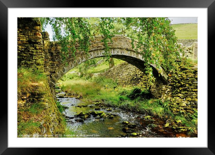 Eastergate Bridge Marsden Moor Yorkshire Framed Mounted Print by Diana Mower