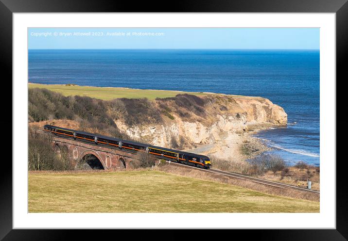 Grand central high speed train Hawthorn Hive Framed Mounted Print by Bryan Attewell