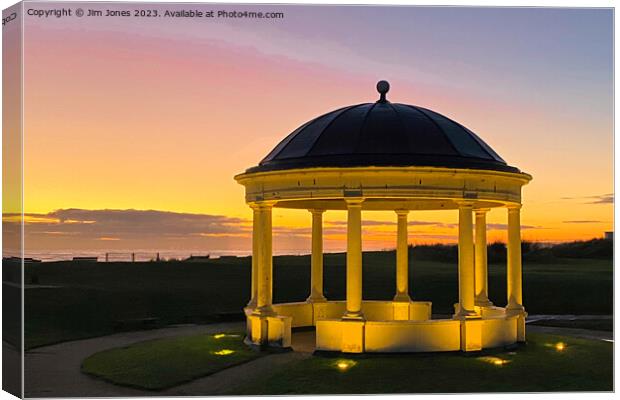 December sunrise at the Bandstand Canvas Print by Jim Jones