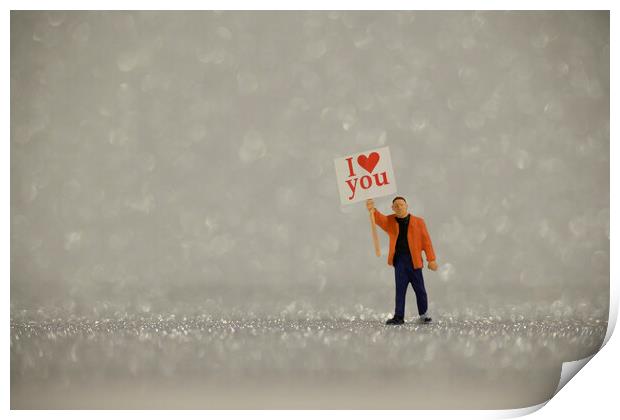 I Love You 1 Print by Steve Purnell