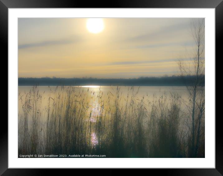 Golden Pond Framed Mounted Print by Ian Donaldson