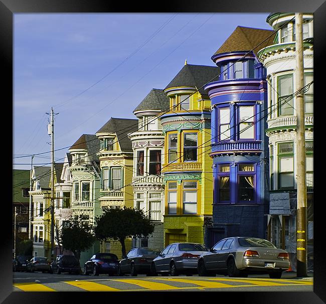 STREET OF SAN FRANCISCO Framed Print by radoslav rundic