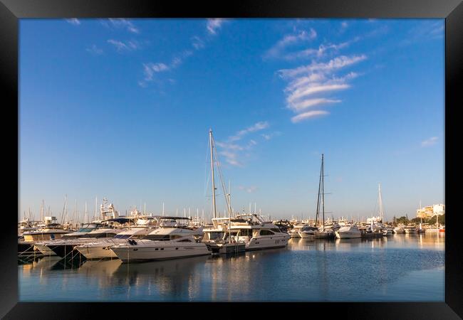 Alicante marina, Spain Framed Print by Kevin Hellon