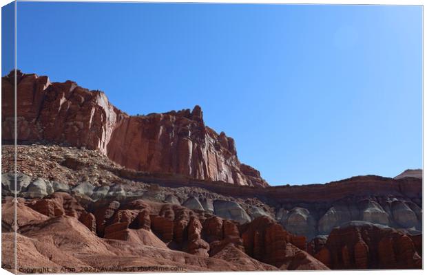 Capitol Reef national park Utah Canvas Print by Arun 