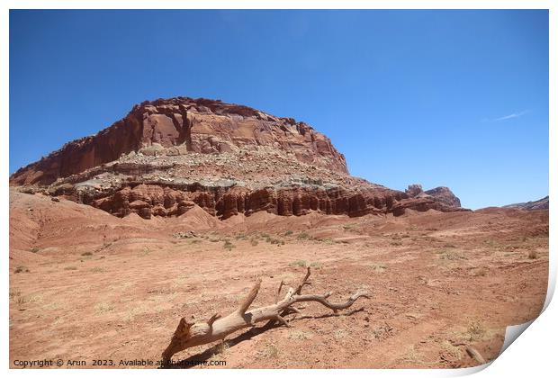 Capitol Reef national park Utah Print by Arun 