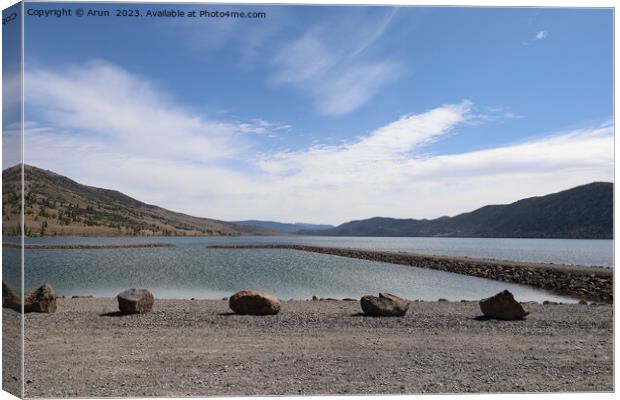 Fish lake in Utah  Canvas Print by Arun 