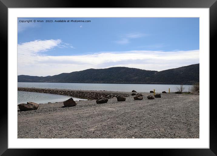 Fish lake in Utah  Framed Mounted Print by Arun 