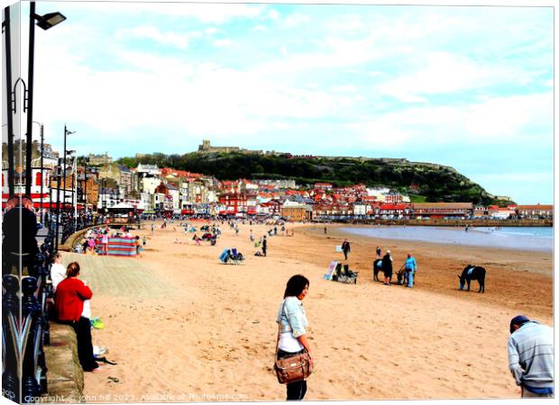 South beach, Scarborough, Yorkshire. Canvas Print by john hill