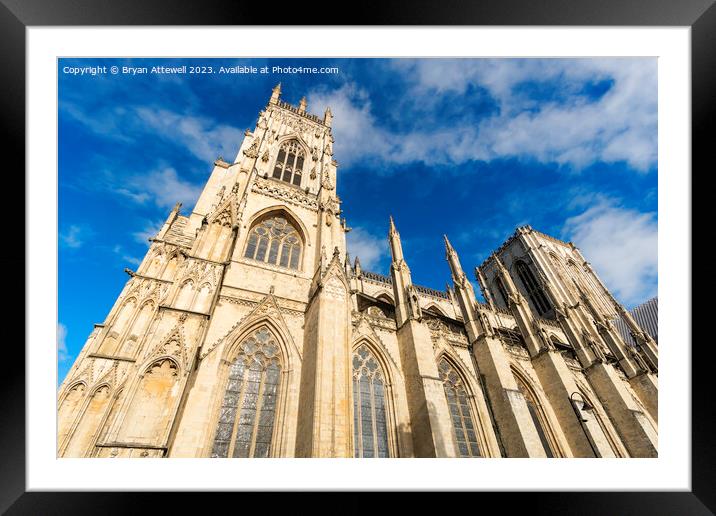 York Minster Framed Mounted Print by Bryan Attewell