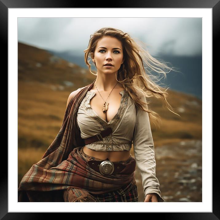 Highland Beauty  Framed Mounted Print by CC Designs