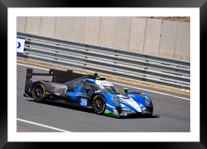 Oreca 07 Gibson Sports Motor Car Framed Mounted Print by Andy Evans Photos