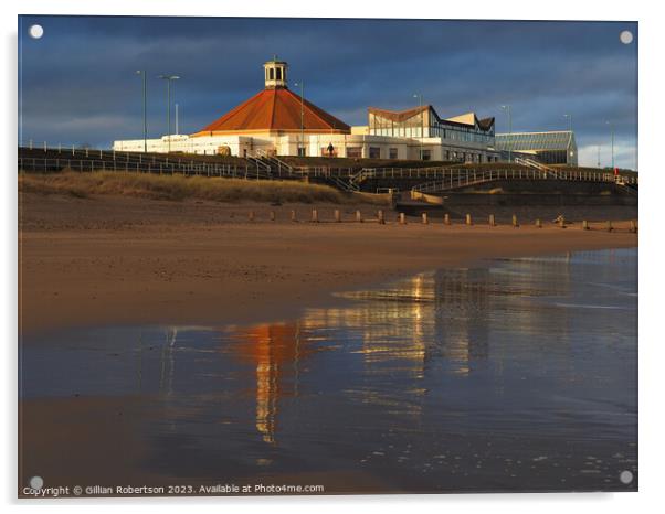 Scottish Landscapes: Aberdeen Beach Ballroom  Acrylic by Gillian Robertson