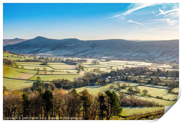 The Vale of Edale Print by geoff shoults