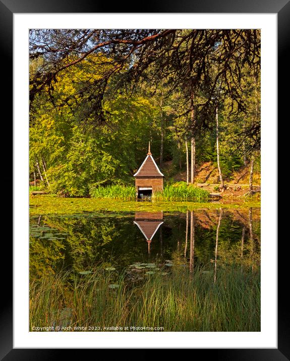 Loch Dunmore in Faskally Woods, Perthshire, Scotla Framed Mounted Print by Arch White