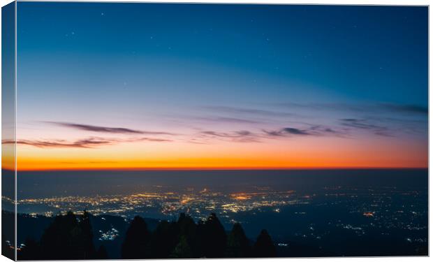 sunrise travel mountain himalayas landscape sky nature  Canvas Print by Ambir Tolang