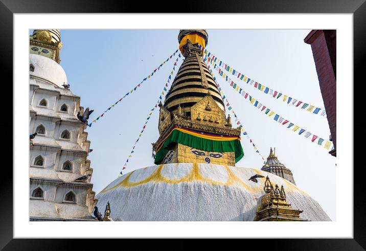 Swayambhunath Framed Mounted Print by Ambir Tolang