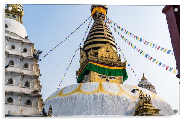 Swayambhunath Acrylic by Ambir Tolang