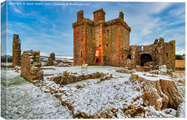 Balvaird Castle, Perthshire Canvas Print by Navin Mistry