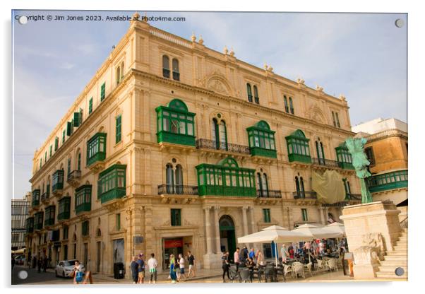 Republic Street, Valletta Acrylic by Jim Jones
