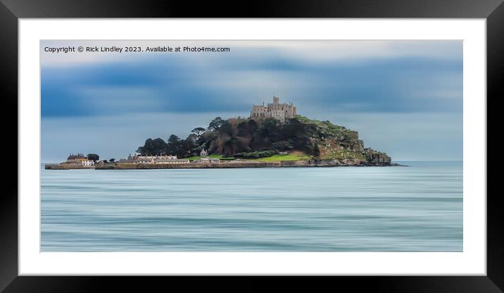 St Michael's Mount Framed Mounted Print by Rick Lindley