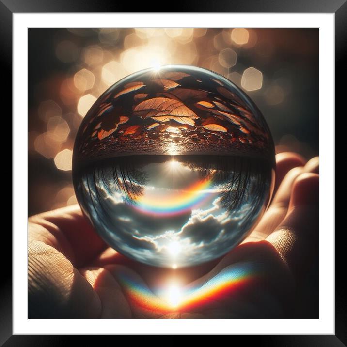 Life through a crystal ball  Framed Mounted Print by Paddy 