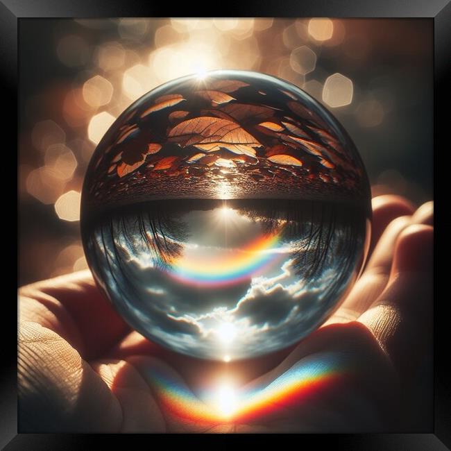 Life through a crystal ball  Framed Print by Paddy 