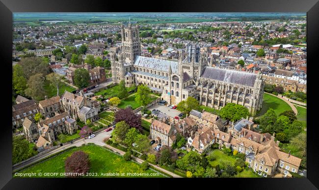 Ely cathedral Framed Print by GEOFF GRIFFITHS