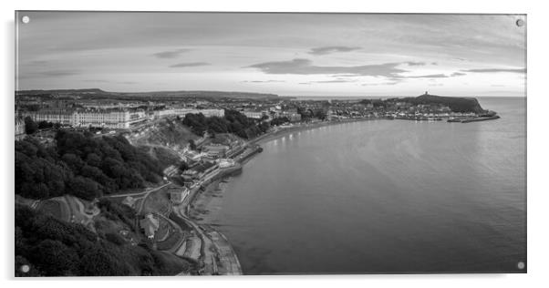 Scarborough Black and White Acrylic by Apollo Aerial Photography